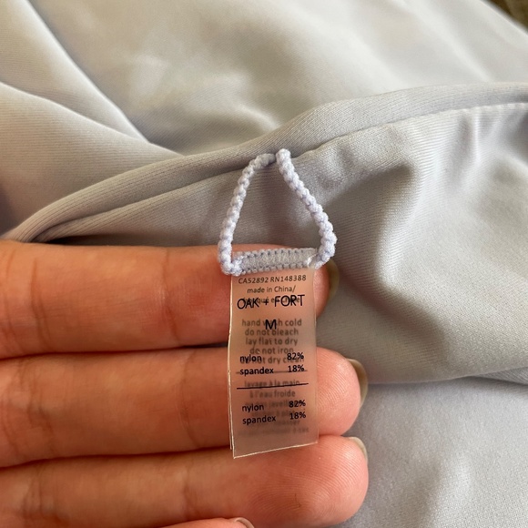 Oak + Fort High-waisted Full Coverage Lilac Bikini Bottom - Picture 3 of 3